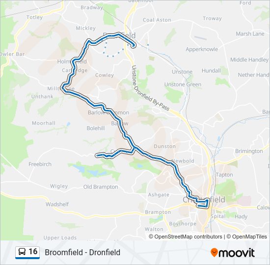 16 Route Schedules Stops And Maps Chesterfield Updated