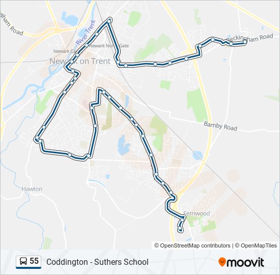 55 Route: Schedules, Stops & Maps - Fernwood (Updated)