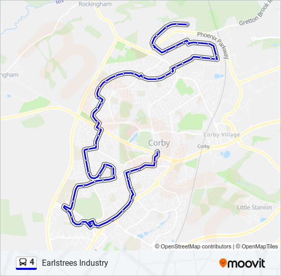 4 bus Line Map