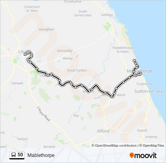 50 Route Schedules, Stops & Maps Mablethorpe (Updated)