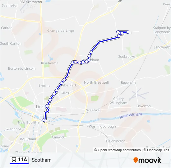11A Bus Line Map