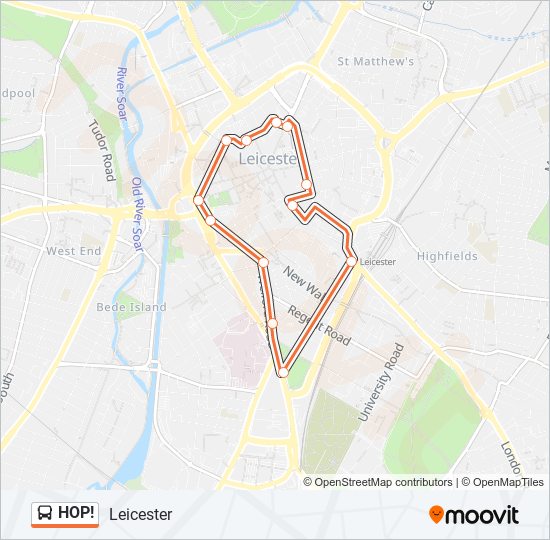 HOP! bus Line Map