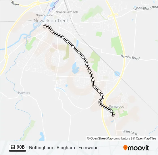 90B  Line Map