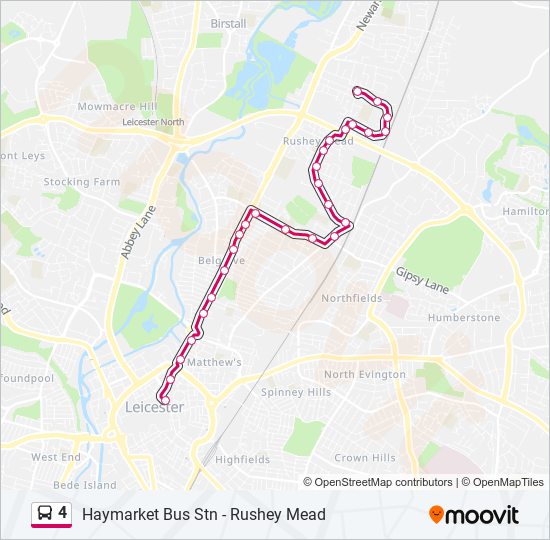 4 Bus Line Map