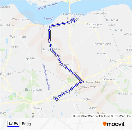 96 Route: Schedules, Stops & Maps - Brigg (Updated)