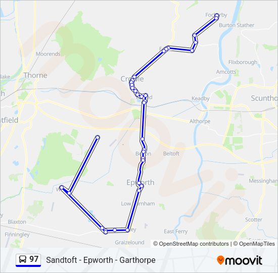 97 Bus Line Map