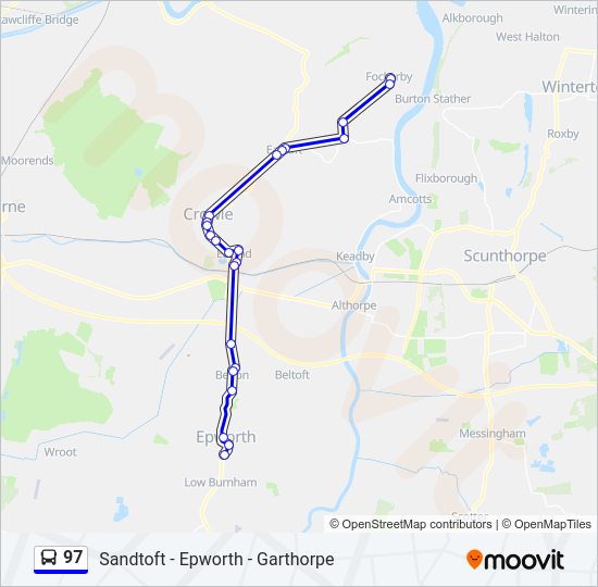 97 Bus Line Map