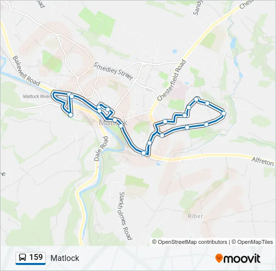 159 Bus Line Map