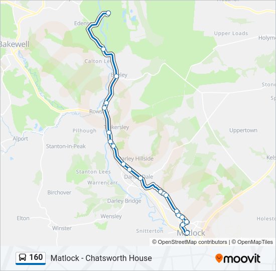 160 Bus Line Map