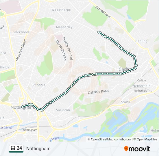 24-route-schedules-stops-maps-nottingham-updated
