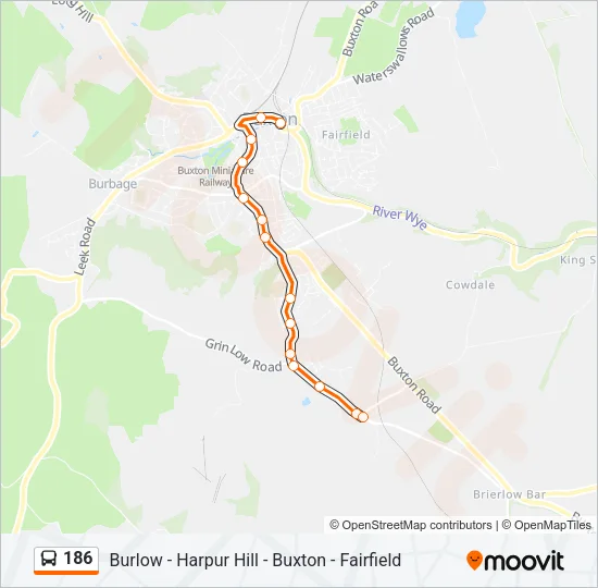 186 Bus Line Map