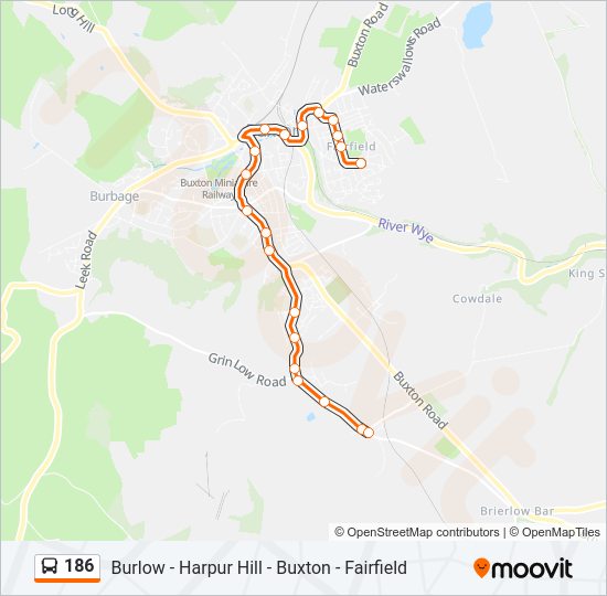 186 Bus Line Map