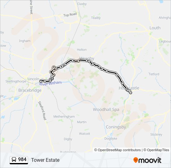 984 Route: Schedules, Stops & Maps - Tower Estate (Updated)