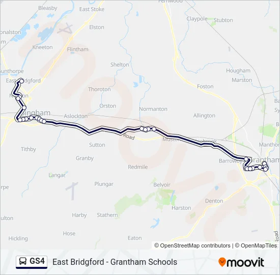 GS4 Bus Line Map