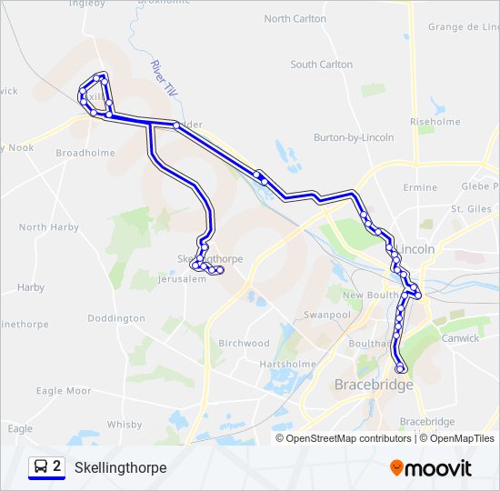 2 Route Schedules, Stops & Maps Skellingthorpe (Updated)