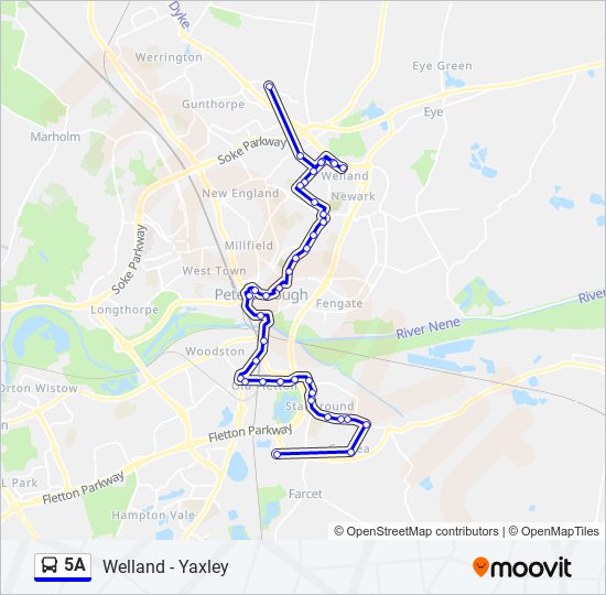 5A Bus Line Map
