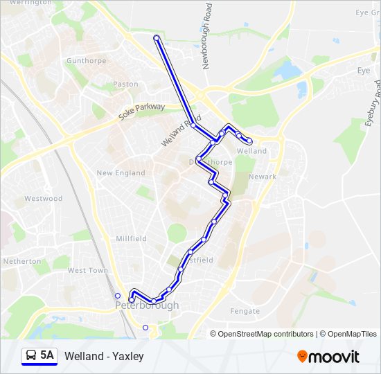 5A Bus Line Map