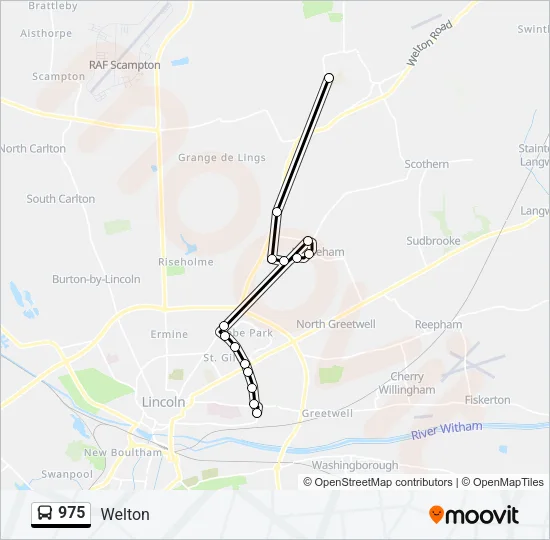 975 Bus Line Map
