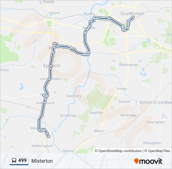 499 Bus Line Map