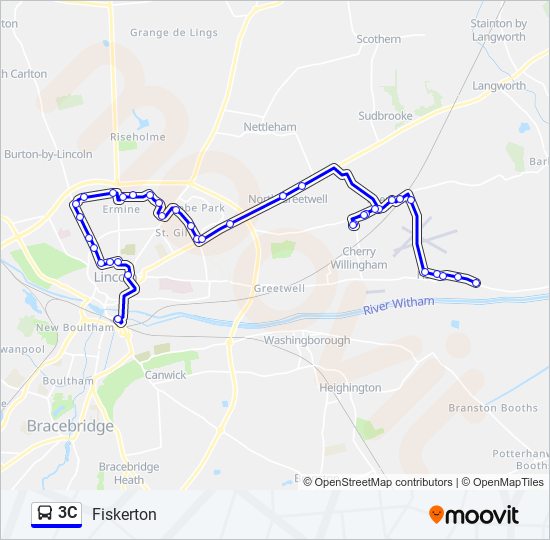 3C bus Line Map