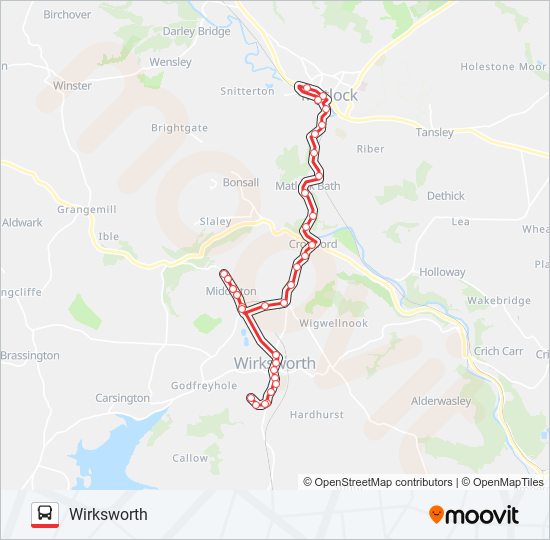 ls Route: Schedules, Stops & Maps - Wirksworth (Updated)