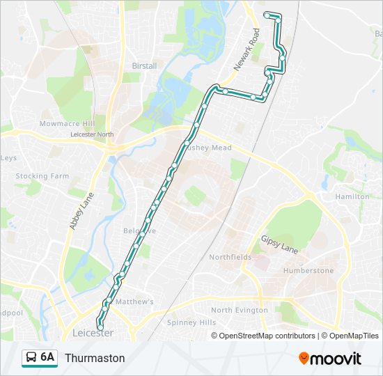 6A Bus Line Map