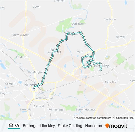 7a Route: Schedules, Stops & Maps - Hinckley (Updated)