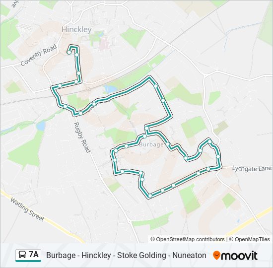 7a Route Schedules, Stops & Maps Hinckley (Updated)