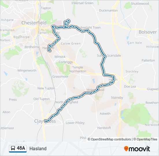 48a Route: Schedules, Stops & Maps - Hasland (Updated)