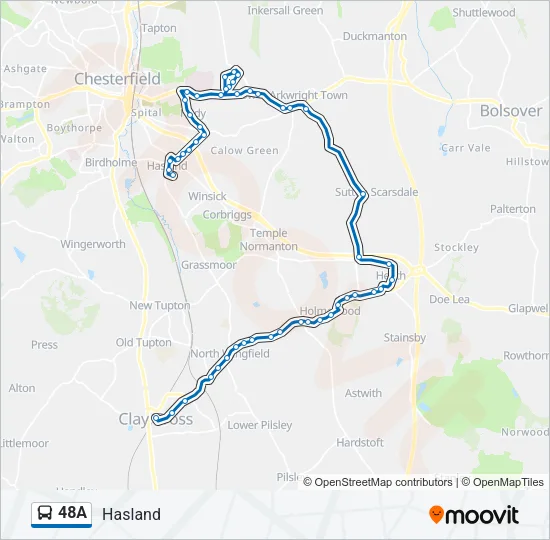 48A Bus Line Map
