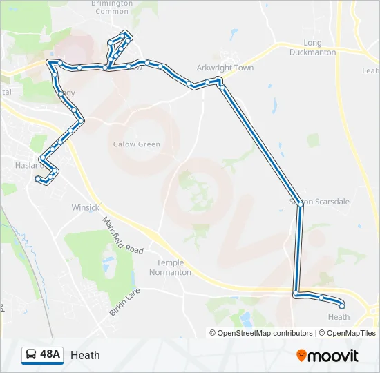 48A Bus Line Map