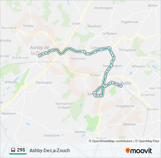 29s Route Schedules, Stops & Maps AshbyDeLaZouch (Updated)
