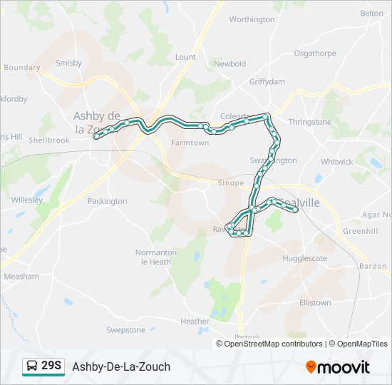 29S Bus Line Map
