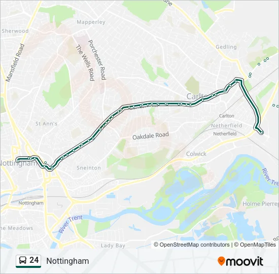 24 Bus Line Map