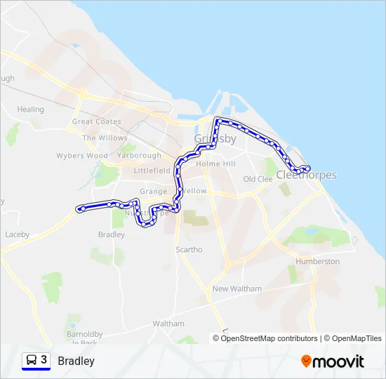 3 Bus Line Map