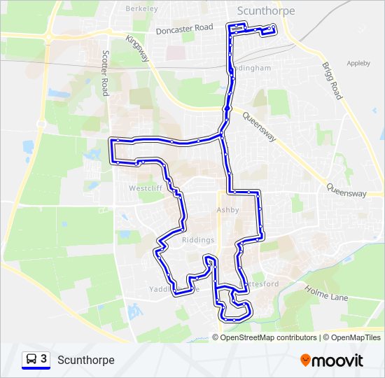 3 bus Line Map