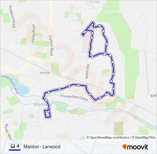4 Bus Line Map