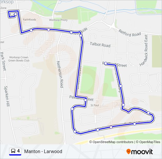 4 Bus Line Map