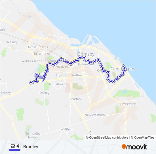 4 bus Line Map