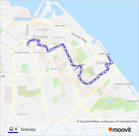 4 Bus Line Map