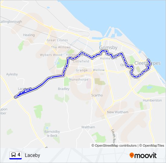 4 Bus Line Map