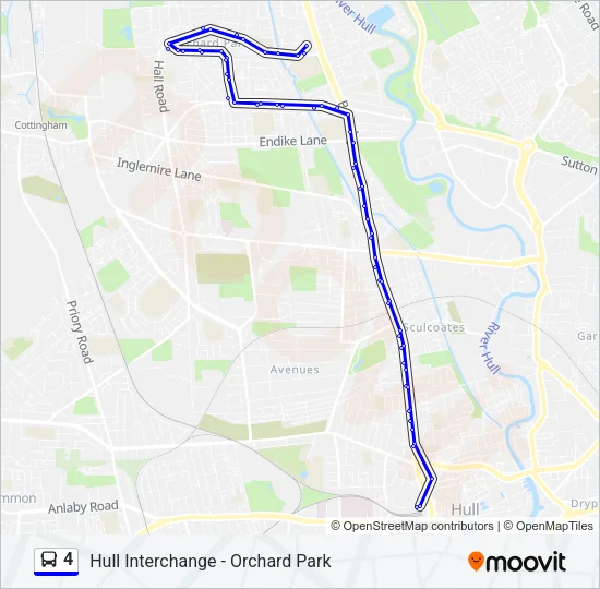 4 Bus Line Map
