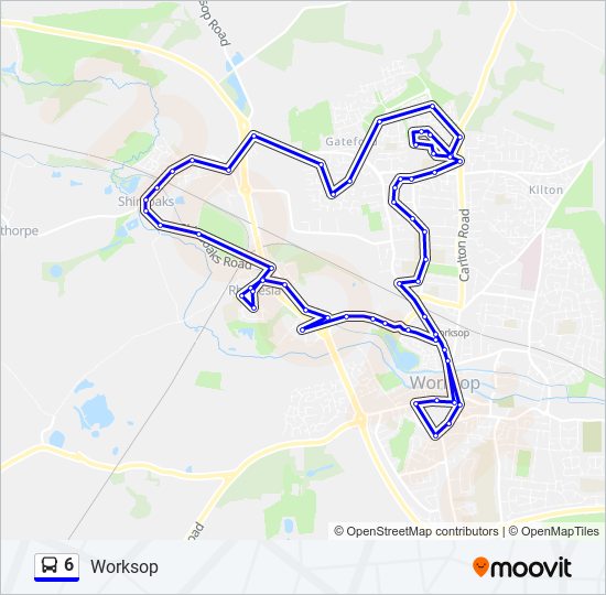 6 bus Line Map