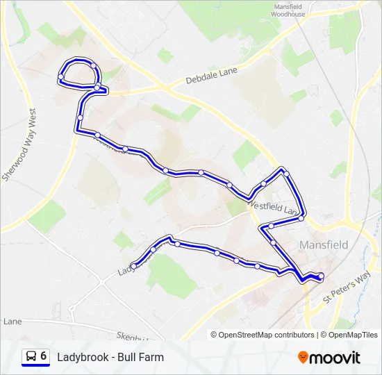 6 Bus Line Map