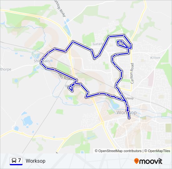 7 Bus Line Map