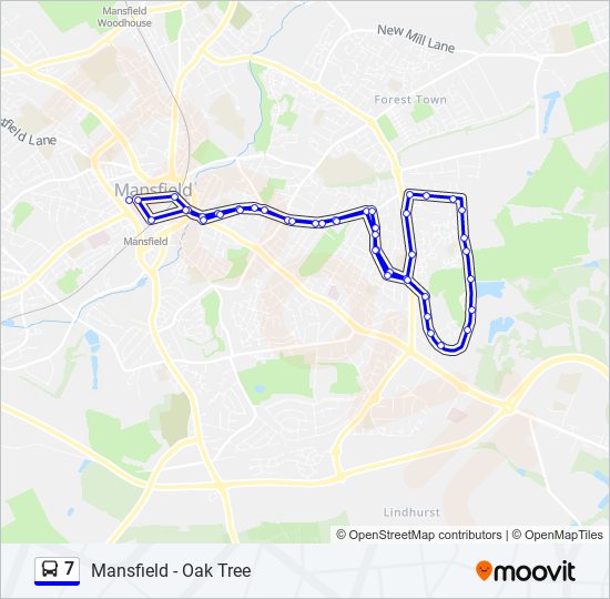 7 bus Line Map