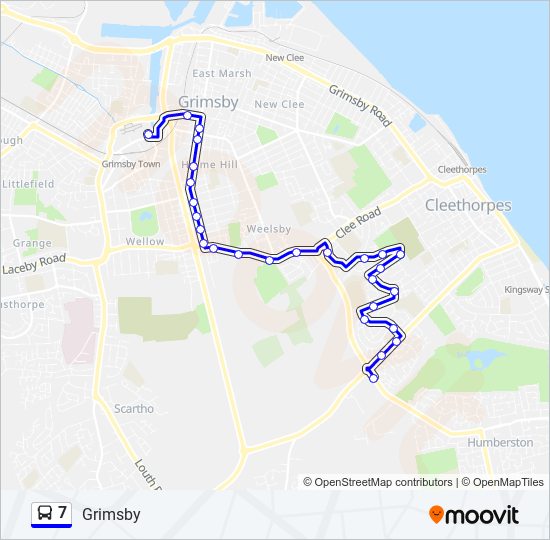 7 bus Line Map