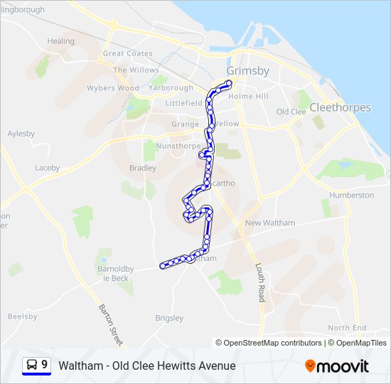 9 Bus Line Map