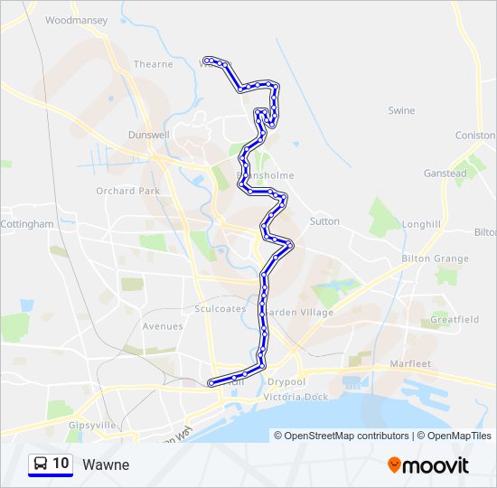10 Bus Line Map
