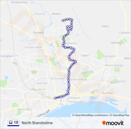 10 Bus Line Map